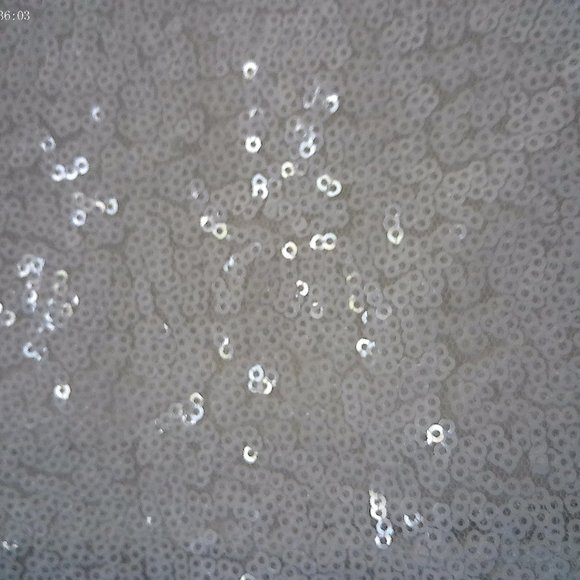 Sequined White Tank Top SZ L by Charter Club - Picture 3 of 7